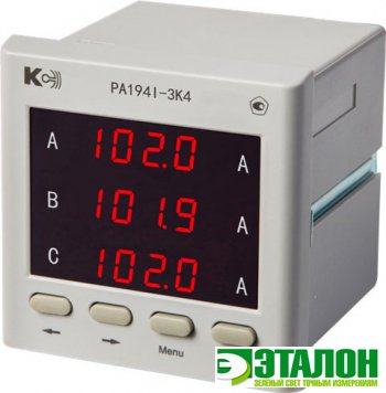 PA194I-3K4, амперметр 3-канальный (общепромышленное исполнение)
