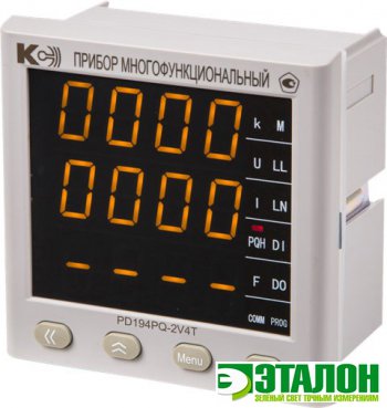 PD194PQ-2B4T-A1, многофункциональный цифровой электроизмерительный прибор (одностраничная модификация, повышенной точности)